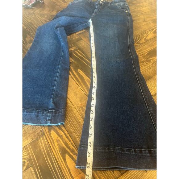 Rock & Roll Cowgirl High Rise Trousers Jeans Women 28 Aztec Western Rodeo Fringe - Picture 5 of 13